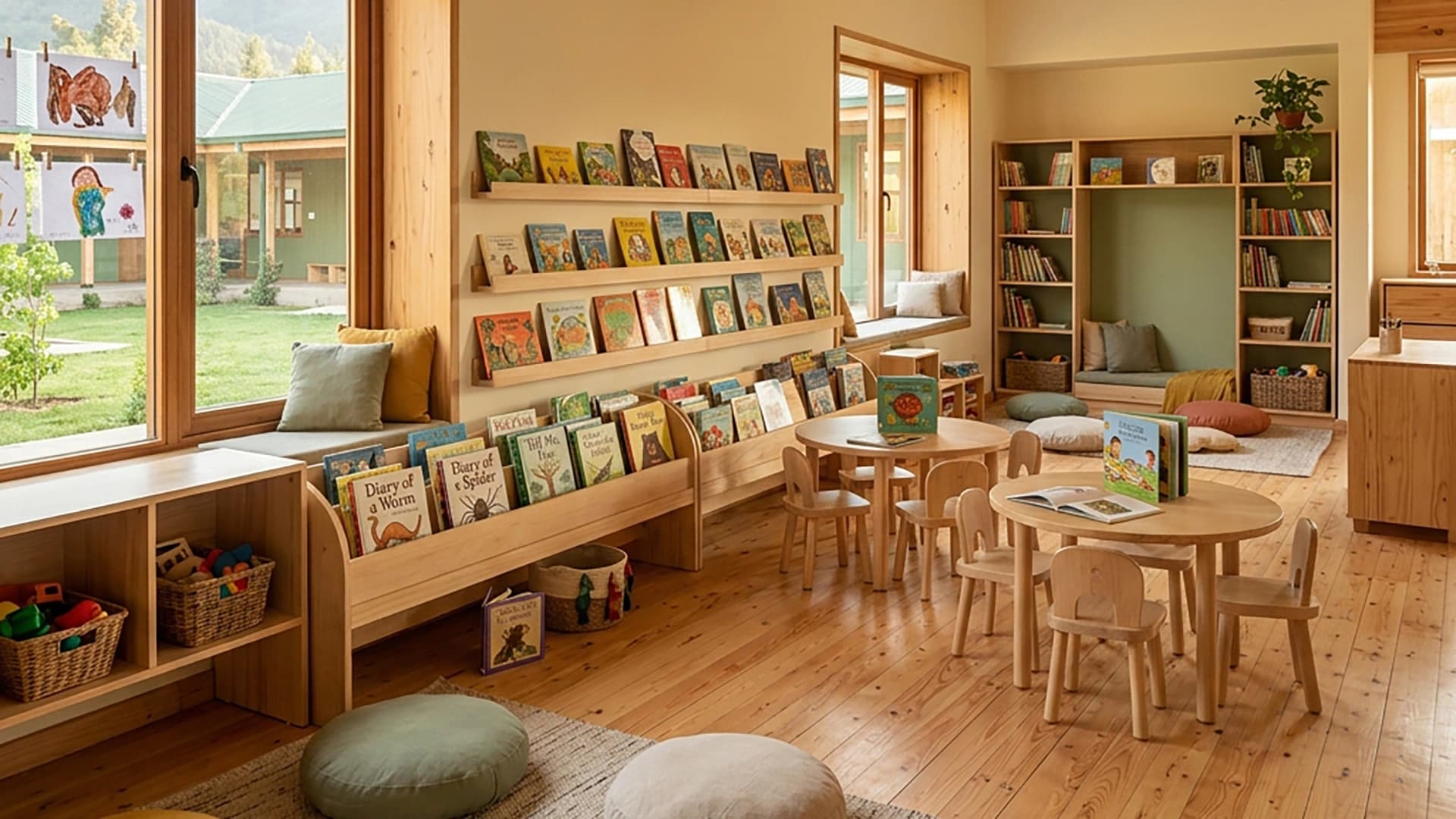 Espacio de lectura diseñado por KIMABLU